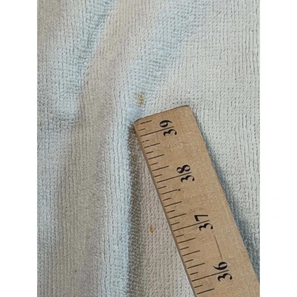 Ralph Lauren Polo Bear Beach Towel White Cotton Flag Sweater Vintage Home 35x60